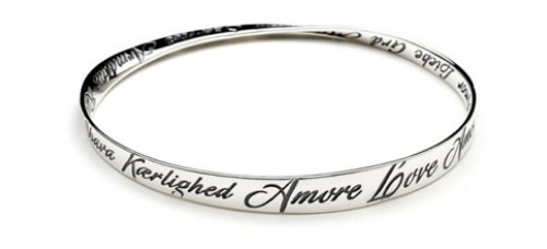 Love In Many Languages Mobius Bracelet