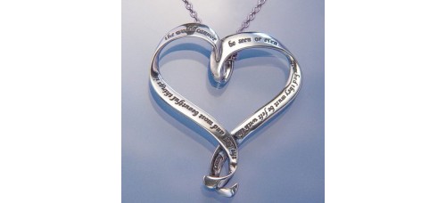 The best and most beautiful things heart necklace
