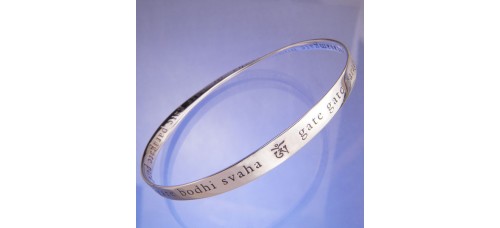 The Heart Sutra Mantra Mobius Bracelet 