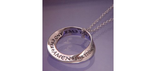 Lord's Prayer Mobius Necklace 
